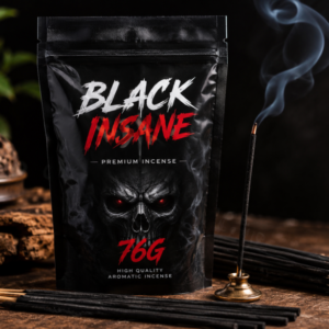 black insane 76g incense