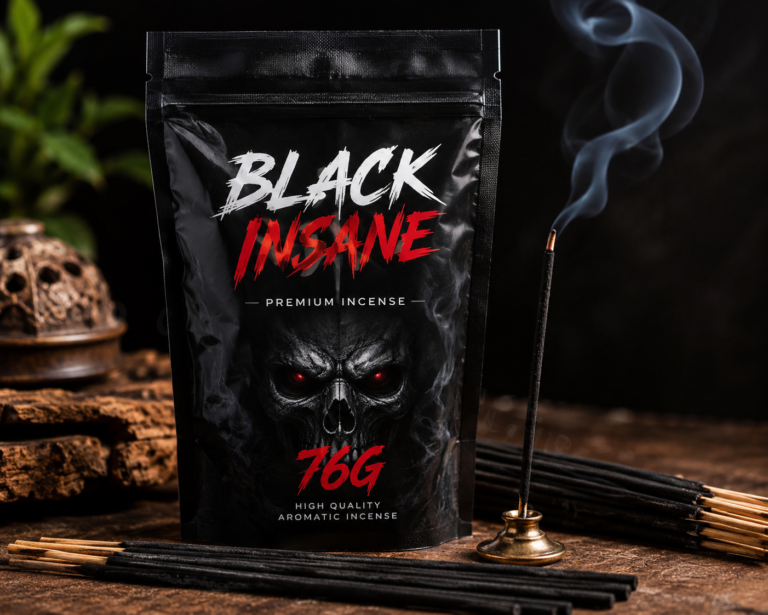Our shop black insane 76g incense
